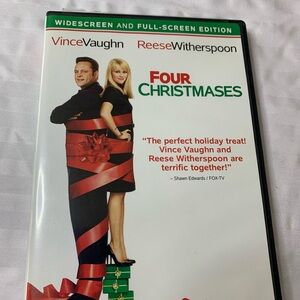 Four Christmases - DVD By Reese Witherspoon Vince Vaughn - VERY GOOD